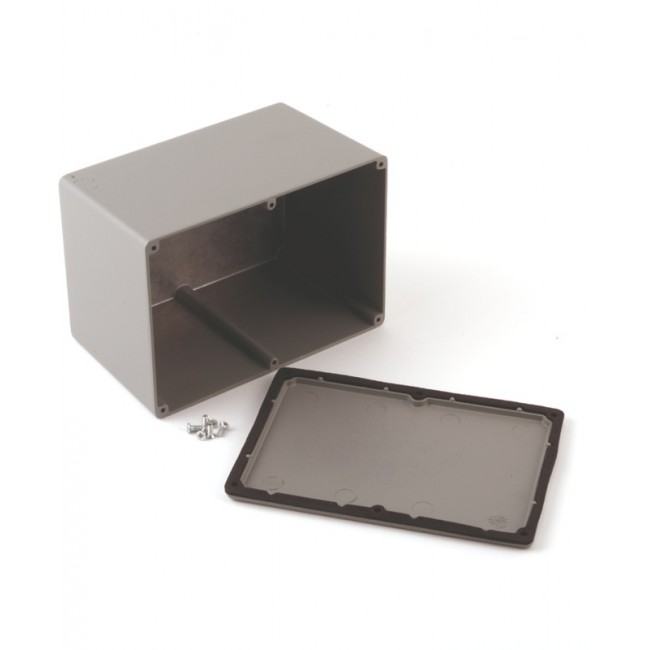 481-0060A, 481 Series Grey Die Cast Aluminium Enclosure, IP68, 171.5 x 120.6 x 106.7mm