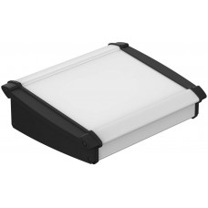 92865200.HMT1 ATPH 1865-0200, Alu-Topline Series Black Aluminium Desktop Enclosure, Sloped Front, 200 x 181.2 x 68.2mm