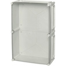 EKUH 180 T + EKUVT, EK Series Grey Polycarbonate Enclosure, IP66, IP67, Flanged, Transparent Lid, 560 x 380 x 180mm