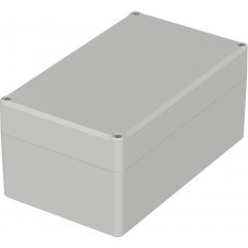 62237000 EM 237, Euromas II Series Grey Polycarbonate Enclosure, IP65, Flanged, Grey Lid, 200 x 120 x 92mm