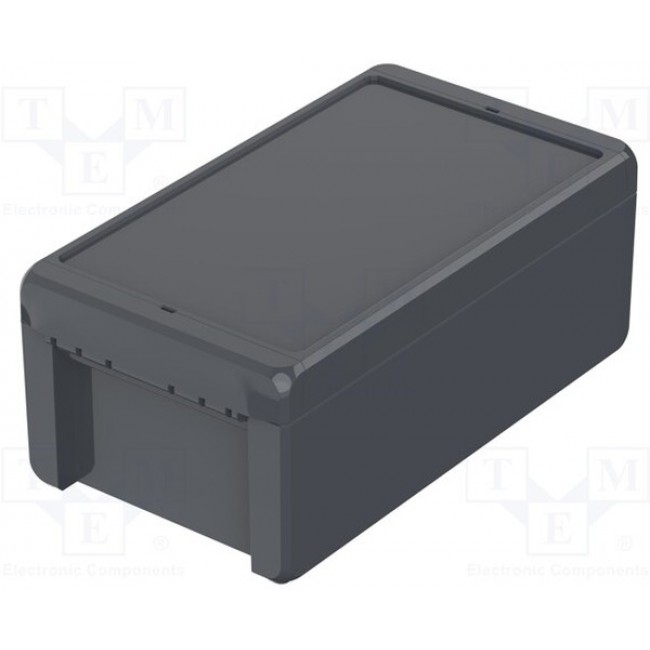 B 221309 ABS 7024, Enclosure: multipurpose; X: 125mm; Y: 231mm; Z: 90mm; BOCUBE; ABS