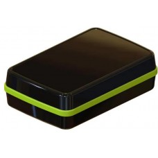 CX68DBKANG, Enclosures, Boxes & Cases CX-68 Series Waterproof Pocket Enclosure with Neon Green Seal. Three-Piece Design, Polycarbonate Plast