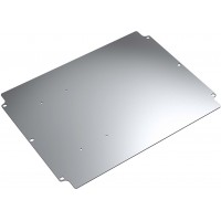 10011040, Galvanised Steel Mounting Plate, 2mm H, 188mm W, 158mm L for Use with Stainless Steel Enclosures 37.2020xx