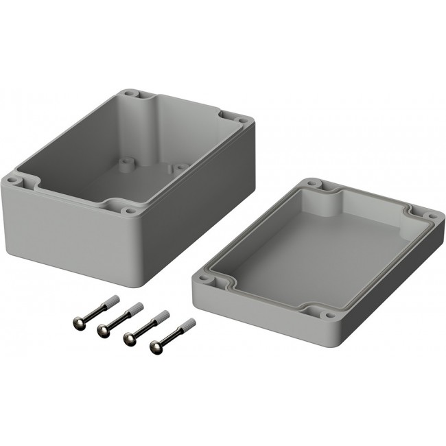 03216000, Euromas Series Light Grey ABS Enclosure, IP66, Light Grey Lid, 120 x 80 x 60mm