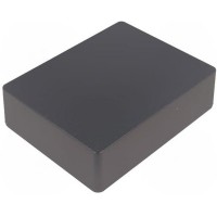 1590BBBK, Enclosures, Boxes, & Cases Diecast Alum Black 4.67x3.68x1.18