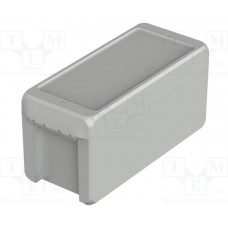 B 180809 ABS 7035, Enclosure: multipurpose; X: 80mm; Y: 191mm; Z: 90mm; BOCUBE; ABS; grey