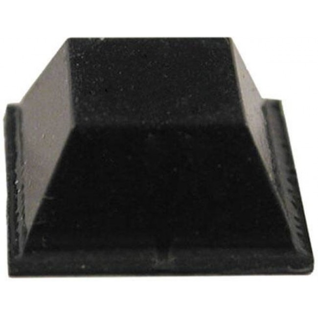 1421T5BK, Enclosures, Boxes, & Cases Rubber Feet, Black Round .44x.2"/Pack24