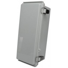 PTQ-11042, Enclosures, Boxes, & Cases PC+10% Fiberglass Box with Stainless Steel Latch (4.3 X 10.2 X 3.9 In)