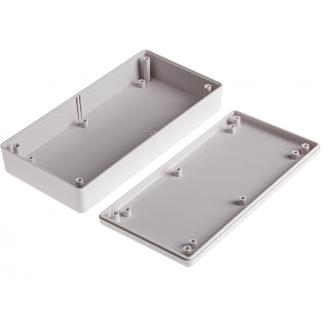 White ABS Enclosure, White Lid, 170 x 85.5 x 35.5mm