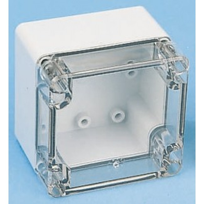 PCT 233011 ENCLOSURE, Grey Polycarbonate Enclosure, IP66, IP67, Transparent Lid, 300 x 230 x 110mm