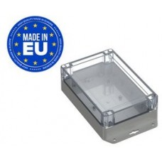 RND 455-01406, Plastic Enclosure with Clear Lid Universal 180x120x60mm Light Grey Polycarbonate IP66 / IP68 / IK07