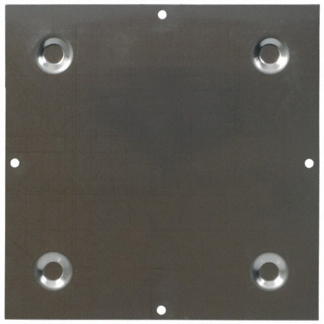 BPA-1592, Metal, Aluminum Plate 6.812" L x 6.812" W x 0.156" H (173.05mm x 173.05mm x 3.96mm) Natural