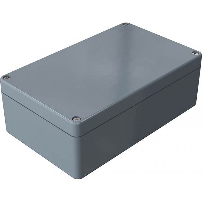 Polyester enclosure, (L x W x H) 260 x 160 x 91 mm, gray (RAL 7000), IP66, 021626090