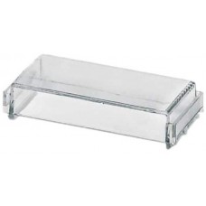 2946159, Plastic, Polycarbonate Cover, Lid 1.496" L x 0.886" W x 0.265" H (38.00mm x 22.50mm x 7.50mm) Clear