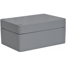 Grey Aluminium Enclosure, IP66, IK09, Grey Lid, 200 x 140 x 90mm