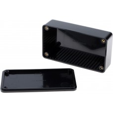 BIM2003/13-BLK/BLK, 2000 Series Black ABS Enclosure, IP54, Black Lid, 112 x 62 x 31mm