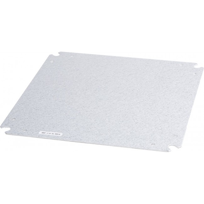 Steel Mounting Plate, 248mm H, 248mm L for Use with 300 x 300 Enclosure