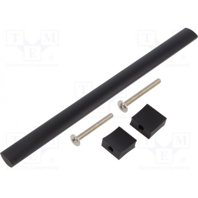 UA-B0-311192-20M, Handle; aluminium; matt black; H: 30.5mm; L: 212mm; W: 15.5mm