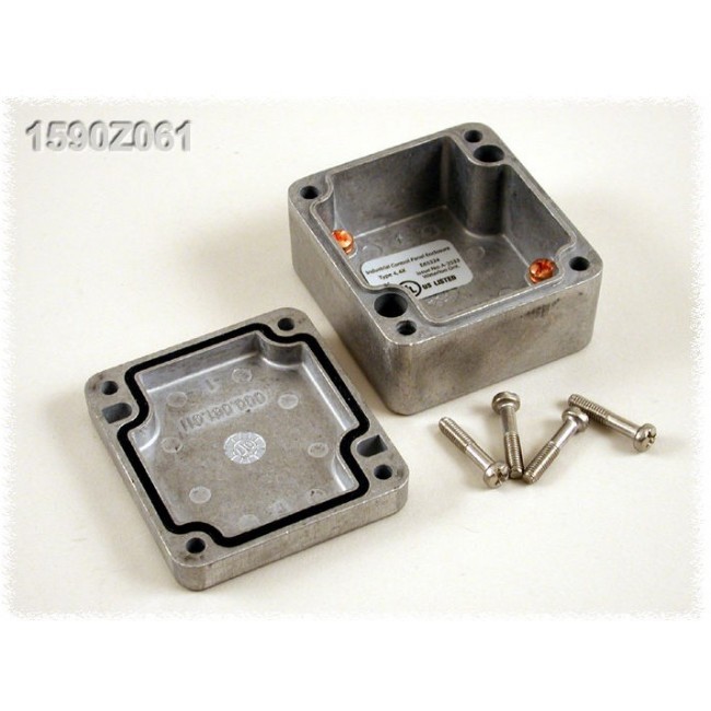 1590Z061, 1590 Series Die Cast Aluminium Enclosure, IP65, 36 x 59 x 65mm