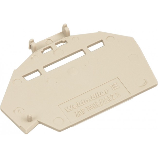 1610840000, Weidmuller Z Series End Cover for Use with DIN Rail Terminal Blocks