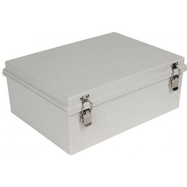 PTH-22430, Electrical Enclosures PC+10% Fiberglass Box with Self-Locking Latch (15.8 X 11.8 X 5.9 In)