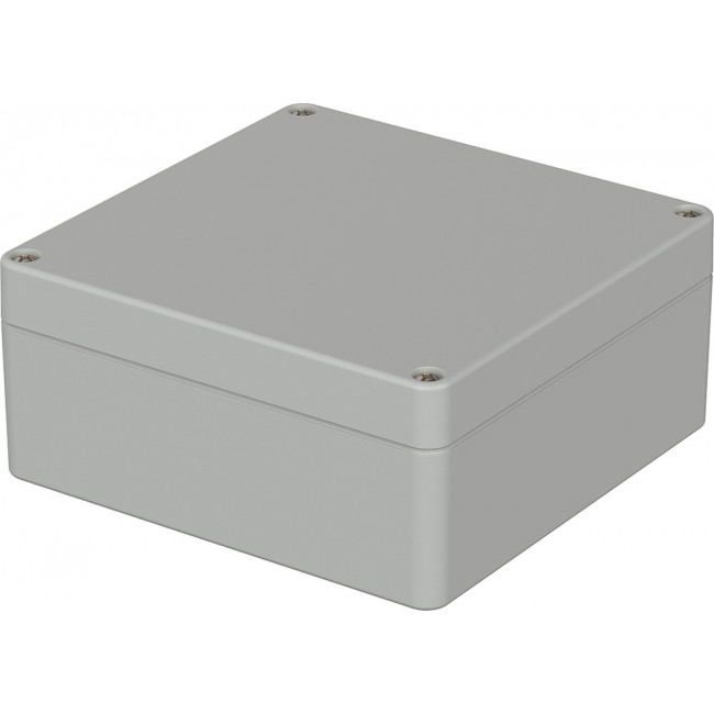 02217094, Euromas Series Light Grey Polycarbonate V0 Enclosure, IP66, IK07, Light Grey Lid, 122 x 120 x 55mm