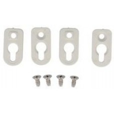 1556FOOTGY-4, 1556 Series ABS Plastic Accessory Kit for Use with General Purpose Enclosure, 51 x 51 x 5mm