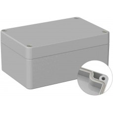 Grey ABS General Purpose Enclosure, IP66, IK07, Grey Lid, 80 x 120 x 55mm