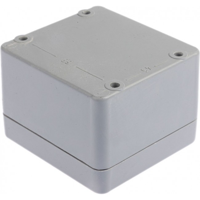 P 080806 ENCLOSURE, Plastic Enclosure Euronord 75x55x80mm Grey Polyester IP66 / IP67