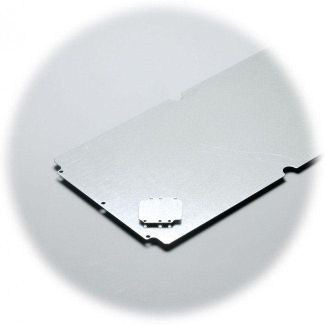 AM 1222 mounting plate, Aluminium Mounting Plate, 66mm W, 152mm L for Use with ALU, EURONORD