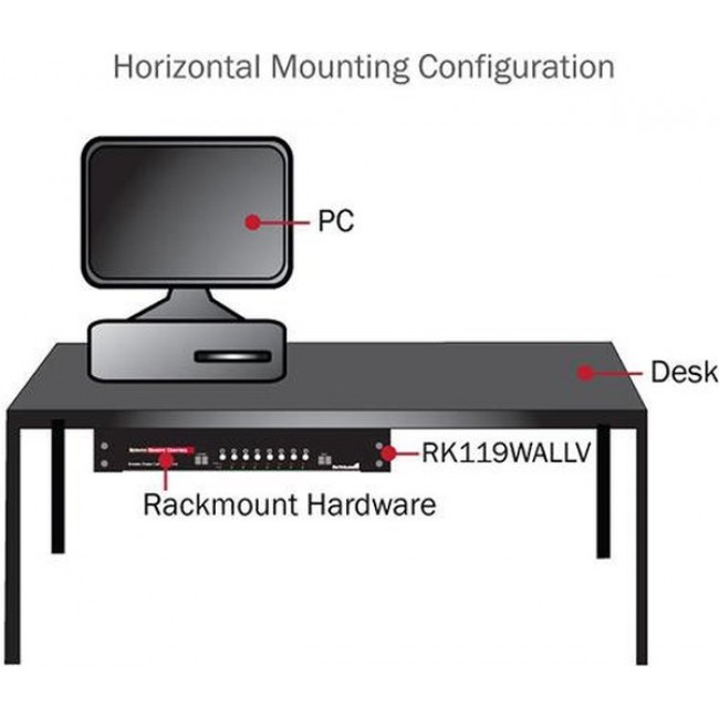 RK419WALLV, Metal, Steel Joining Kit 20.400" L x 8.300" W x 6.400" H (518.16mm x 210.82mm x 162.56mm) Black