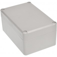 Grey ABS Enclosure, IP65, IK09, Grey Lid, 118.15 x 78.35 x 54.6mm