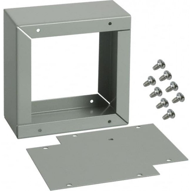 1415A, Enclosures, Boxes, & Cases ASA 61 Grey, Utility 4x4x2" Steel