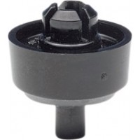 Enclosure feet, PC, (W x H x Ø) 21 x 15 mm x 7.7 mm, black, 60224-011