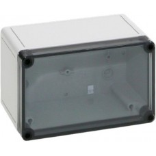 9514100, PK Series RAL7035 Polycarbonate General Purpose Enclosure, IP66, IK08, Transparent Lid, 180 x 110 x 90mm