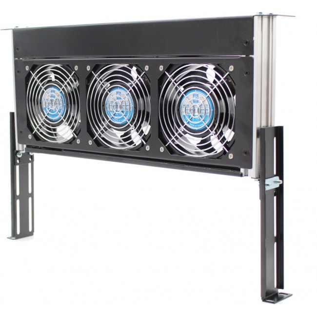 OAT300S-7, Rack Fan Tray, AC, 3 Fans, 330 CFM 7.00" L x 19.00" W x 1.75" H (177.8mm x 482.6mm x 44.4mm)