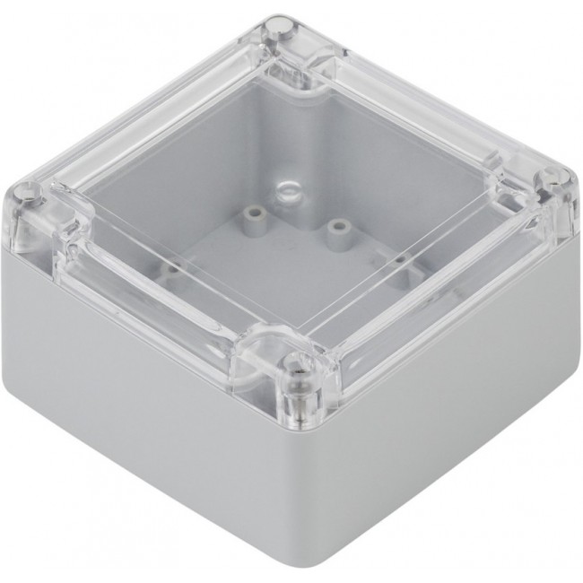 Grey ABS, Polycarbonate Enclosure, IP67, IK07, 105 x 105 x 60.1mm