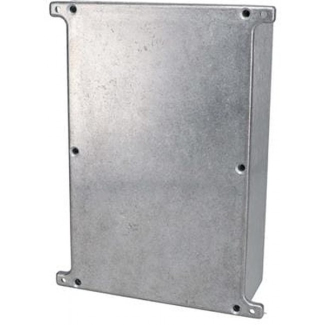 CU-5247, Enclosures, Boxes, & Cases Econobox Diecast Aluminum Box with Mounting Bracket Cover (7.4 X 4.7 X 2.2 In)