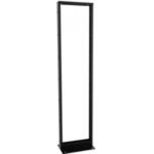 RB-2PA1945BK, Black Aluminum Rack Mount 2-Post Open Frame Rack