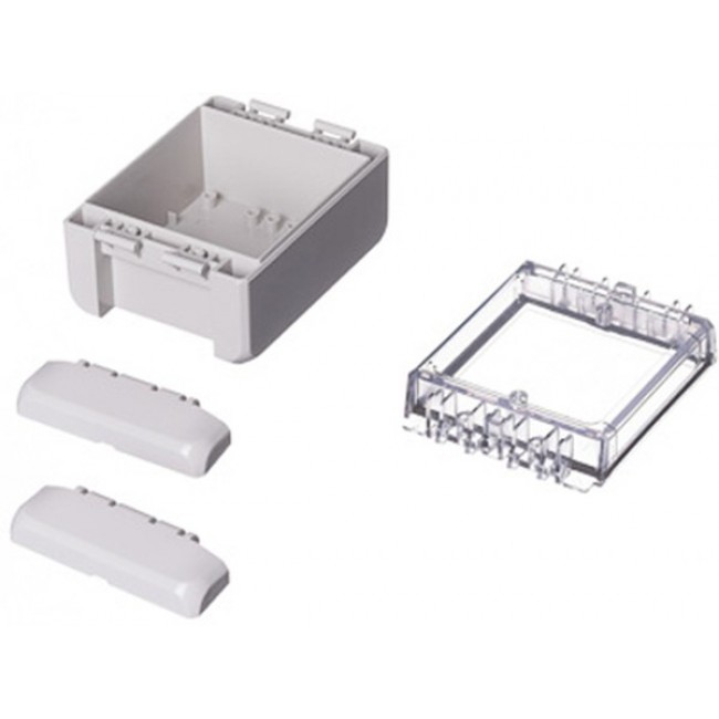 96022125 B 100806 PC-V0-G-7035, Bocube Series Light Grey Polycarbonate V0 Enclosure, IP66, IP68, IK07, Transparent Lid, 113 x 80 x 60mm