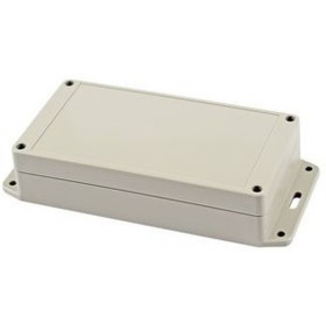 RP1165BF, RP Series Light Grey ABS General Purpose Enclosure, IP65, Flanged, Light Grey Lid, 165 x 85 x 40mm