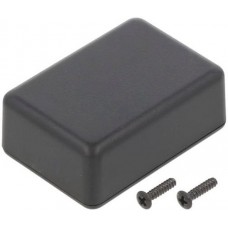 TW4-2-5B, TW Series Black ABS Enclosure, Black Lid, 50 x 35 x 20mm