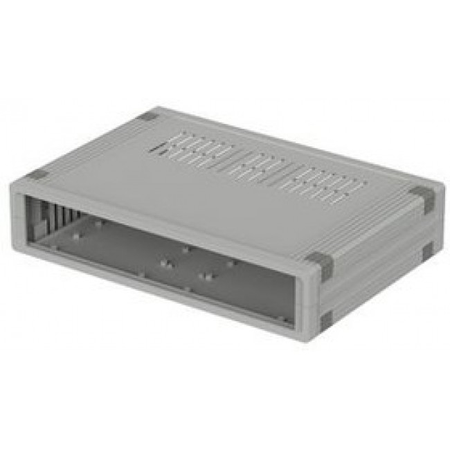 UM 62009 L, Plastic Enclosure with Air Vents, ABS, 199x291x62mm, Light Grey