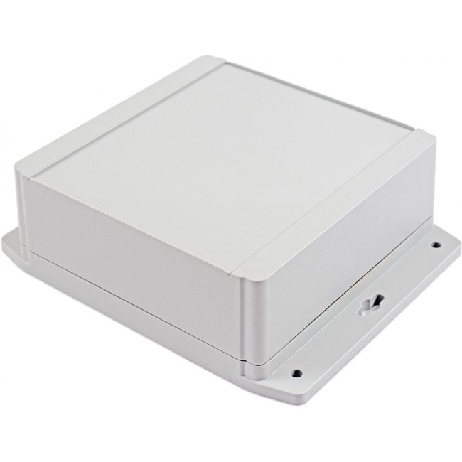 1555RF42GY, 1555F Series ABS Enclosure, IP66, Flanged, 6.3 x 6.3 x 2.46in