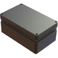 486-261609-68, 486 Series Grey Aluminium Enclosure, IP68, Grey Lid, 260 x 160 x 90mm