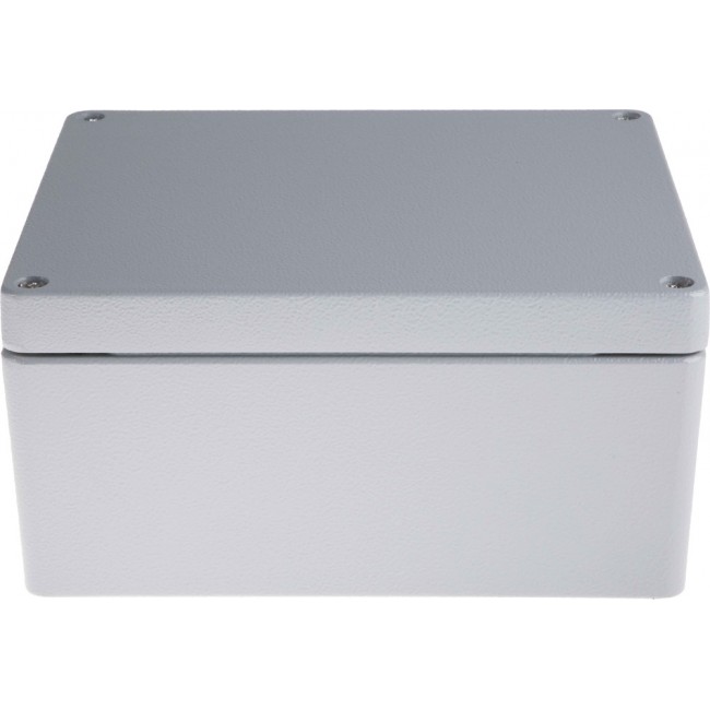 Grey Die Cast Aluminium Enclosure, IP66, Grey Lid, 230 x 200 x 110mm