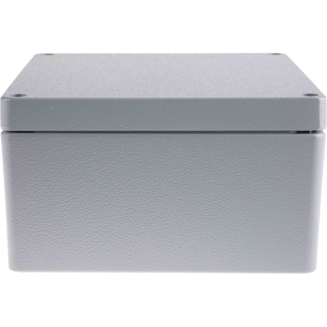 Grey Die Cast Aluminium Enclosure, IP66, Grey Lid, 230 x 200 x 110mm