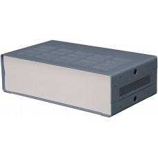 Grey Extruded Aluminium Enclosure, IP30, Grey Lid, 178 x 305 x 87mm