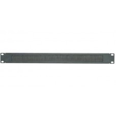 BR1B, 19" 1 RU BRUSH SEAL BLANK PANEL