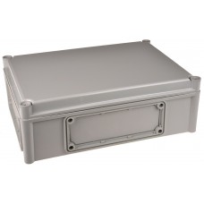 EKPE 130 G + EKPVT, EK Series Grey Polycarbonate Enclosure, IP66, IP67, Flanged, Grey Lid, 380 x 280 x 130mm